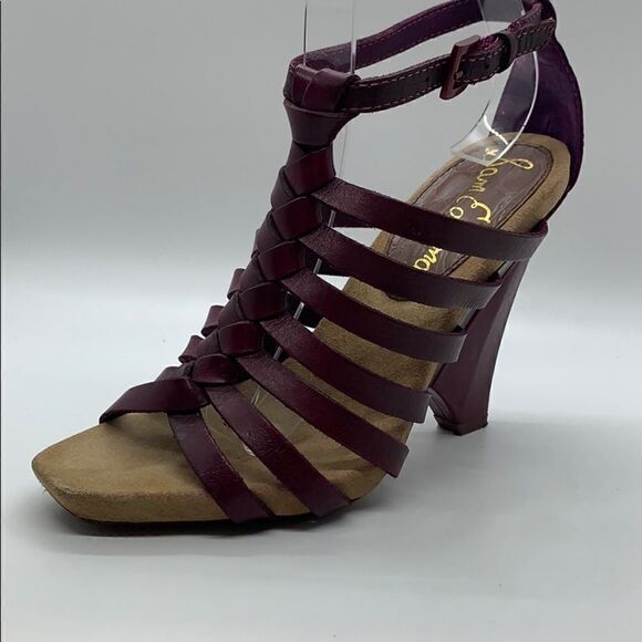 Sam Edelman purple strappy heel sandals - Picture 1 of 8